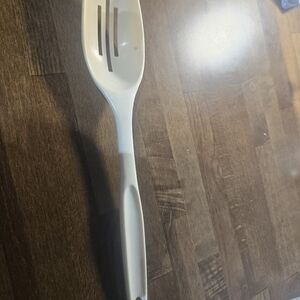 Vintage Foley Kitchen Utensils Slotted Spoon Almond